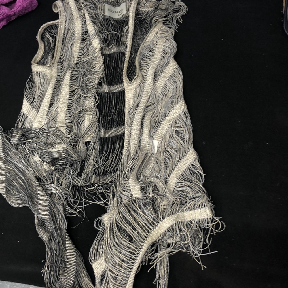 Silver Fridge Vest Coverup View 2